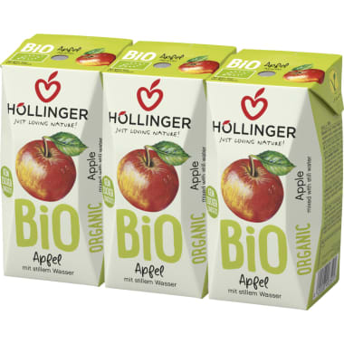 Höllinger Bio Apfelsaft naturtrüb 3x 0,2 Liter