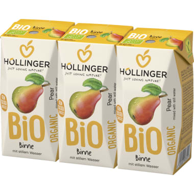Höllinger Saft Bio Birne 3x 0,2 Liter