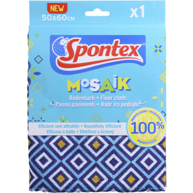 SPONTEX Microfaser Mosaik Bodentuch