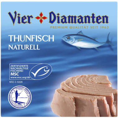 Vier Diamanten Thunfisch naturell MSC