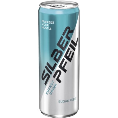 SILBERPFEIL Energy Drink Sugarfree 0,25 Liter Dose