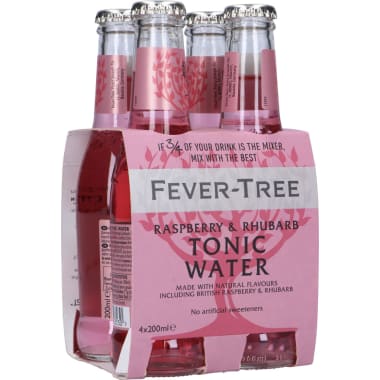 Fever-Tree Tonic Water Raspberry & Rhubarb Tray 4x 0,2 Liter