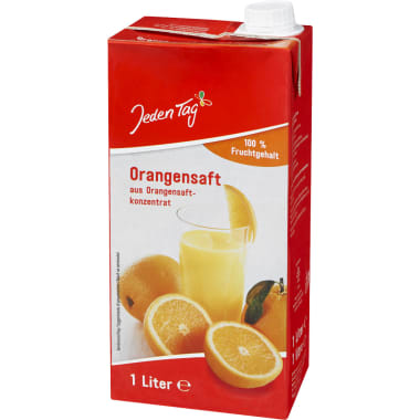 Jeden Tag Orangensaft 100% 1,0 Liter
