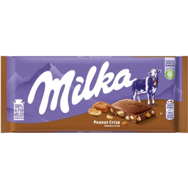 MILKA Schokolade Erdnuss Crisp