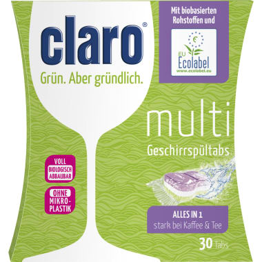 claro Multi Geschirrspültabs 30er-Packung