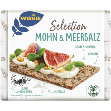 Wasa Knäckebrot Selection Mohn & Meersalz