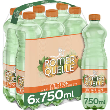 Römerquelle Emotion Marille-Holunderblüte Tray 6x 0,75 Liter