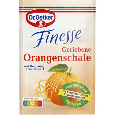 Dr. Oetker Finesse geriebene Orangenschale 3er-Packung