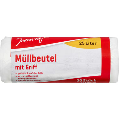 Jeden Tag Müllbeutel mit Griff 25 Liter