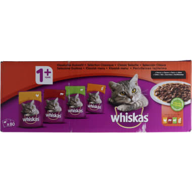 WHISKAS Klassische Auswahl 80x 100 gr