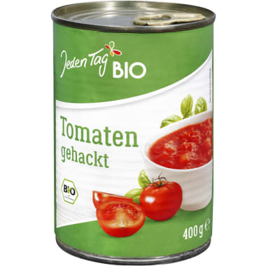 Jeden Tag BIO Bio gehackte Tomaten