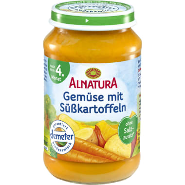 Alnatura Bio Gemüse mit Süßkartoffeln 4. Monat