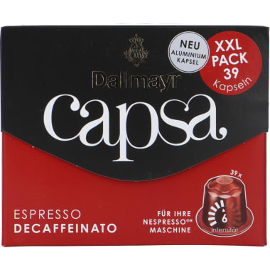 online Decaffeinato Espresso Dallmayr kaufen Onlineshop NC XXL MPREIS 39er-Packung | Capsa