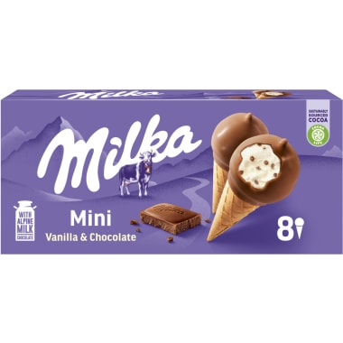 Milka Eishörnchen Vanille Mini 8er-Packung