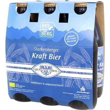 BIO vom BERG Bio Tiroler Kraft Bier Tray 6x 0,33 Liter