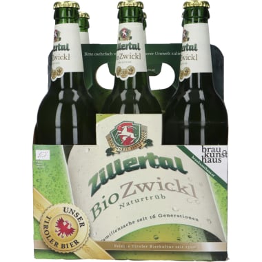 Zillertal Bier Bio Zwickl Tray 6x 0,5 Liter