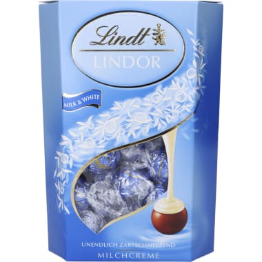 Lindt&Sprüngli Lindor Kugeln Milk & White Cornet
