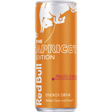 Red Bull Energy Drink The Apricot Edition Marille-Erdbeere 0,25 Liter Dose