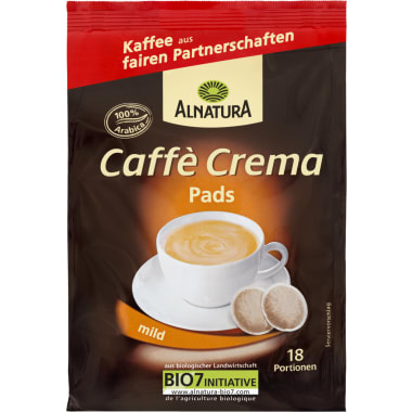 Alnatura Bio Caffè Crema mild 18 Pads