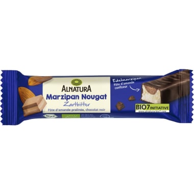 Alnatura Bio Marzipan-Nougat-Zartbitter Riegel