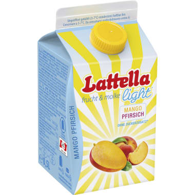 Lattella frucht & molke light Mango-Pfirsich