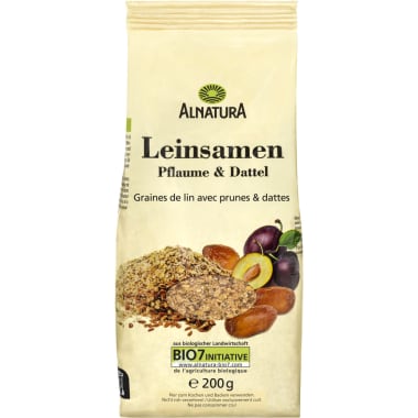 Alnatura Bio Leinsamen Pflaume und Dattel