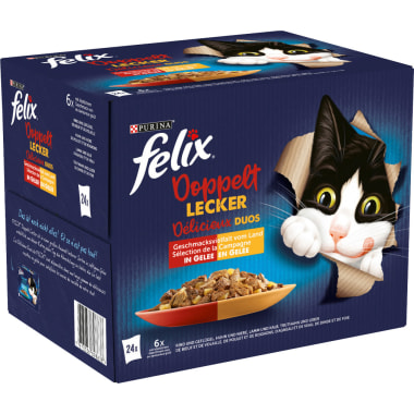 PURINA Felix Doppelt Lecker Fleisch 24x 85 gr