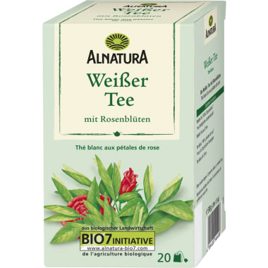 Alnatura Bio Weißer Tee mit Rosenblüten