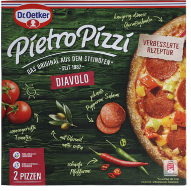 Dr. Oetker Pietro Pizzi Diavolo 2er-Packung