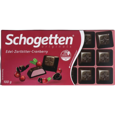 Schogetten Edel Zartbitter Cranberry