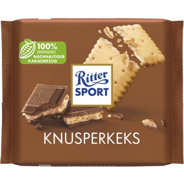 RITTER SPORT Schokolade Bunte Vielfalt Knusperkeks