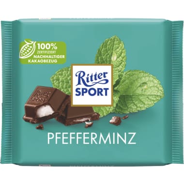 RITTER SPORT Schokolade Bunte Vielfalt Pfefferminz