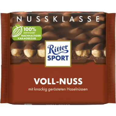 RITTER SPORT Schokolade Nussklasse Voll-Nuss