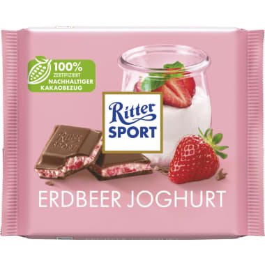 RITTER SPORT Schokolade Bunte Vielfalt Erdbeer Joghurt