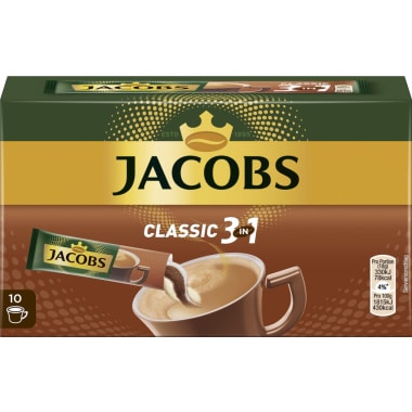 JACOBS 3 in 1 Sticks 10er-Packung