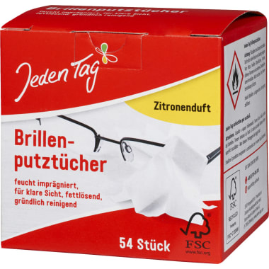 Jeden Tag Brillenputztücher 54er-Packung