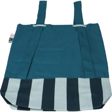 Fairtrade Rucksack blau gestreift