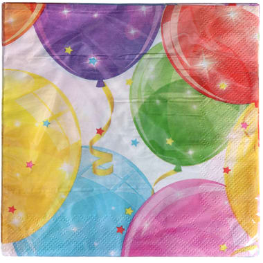 Servietten Ballons 33x 33 cm