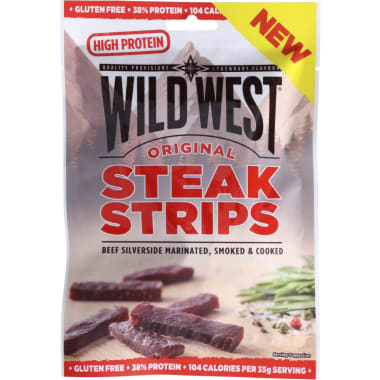 Wild West Beef Steak Strips Original