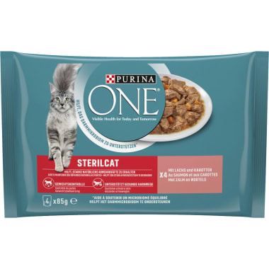 PURINA One Sterilcat Lachs & Karotte 4x 85 gr