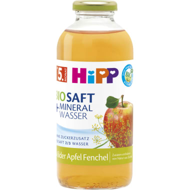 HiPP Bio Saft mit Mineralwasser Apfel & Fenchel