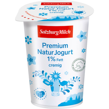 SalzburgMilch Premium Naturjoghurt cremig 1%