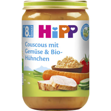 HiPP Bio Couscous-Gemüse-Biohühnchen 8. Monat