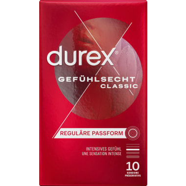 Durex Gefühlsecht Kondome Classic 10er-Packung