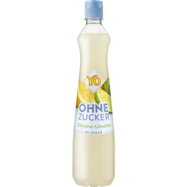 YO Sirup Zitrone-Limette ohne Zucker 0,7 Liter