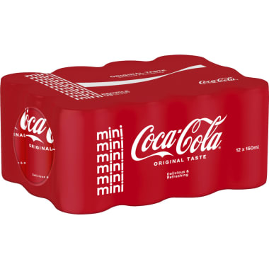 Coca-Cola Original Minicans Tray 12x 0,15 Liter