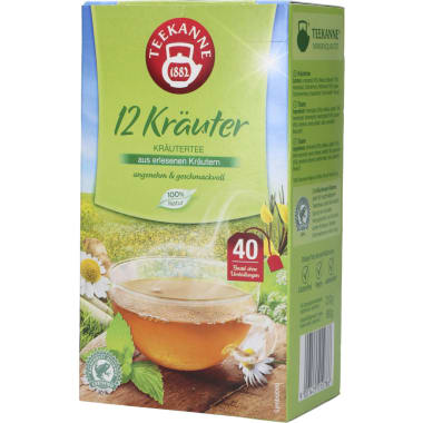 TEEKANNE 12 Kräuter 40er-Packung