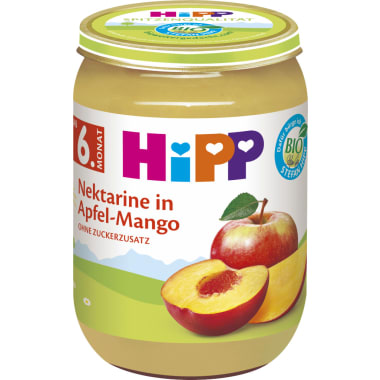 HiPP Nektarine in Apfel-Mango 6. Monat