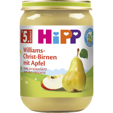 HiPP Williams-Christ-Birnen mit Apfel 4. Monat