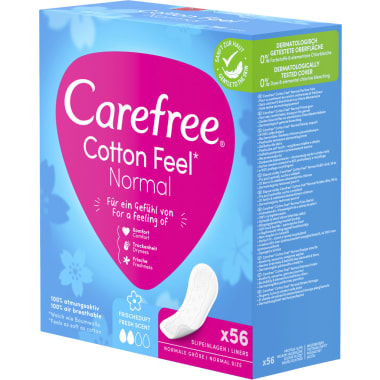 CAREFREE Cotton Fresh Slipeinlagen 56er-Packung